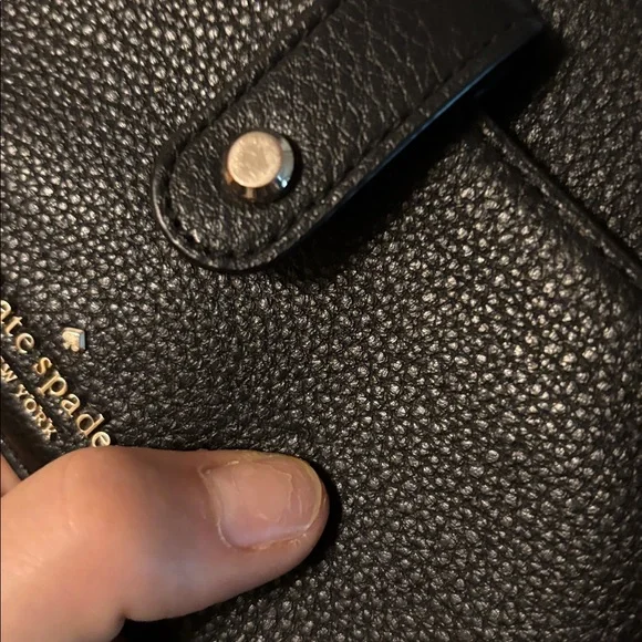 kate spade Black Leather Crossbody Wallet with Gold Hardware - Picture 10 of 10